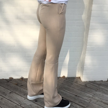 Flare pants with pockets - Light beige
