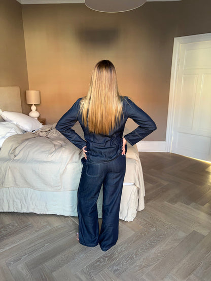 Freddy pants with tie detail - Dark blue