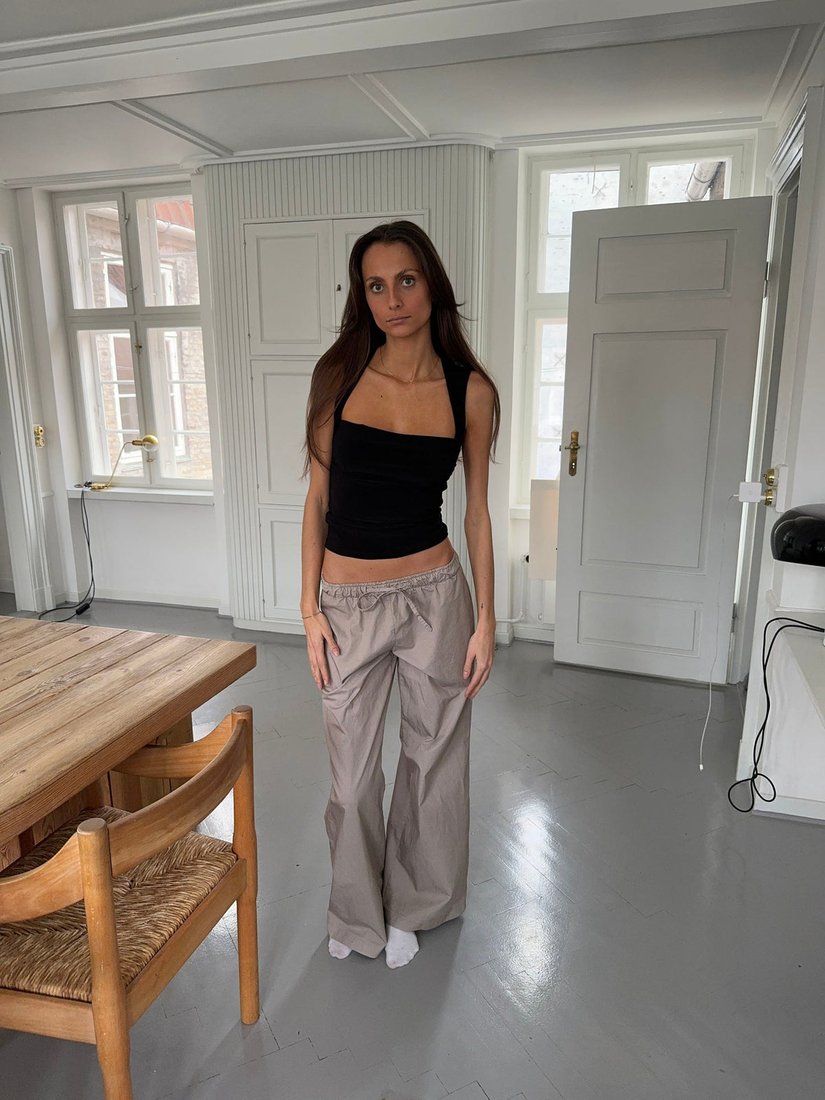 Viliama pants - Beige/brown