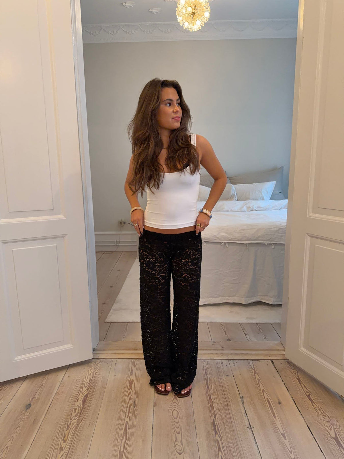 Lolinna pants with lace - Black