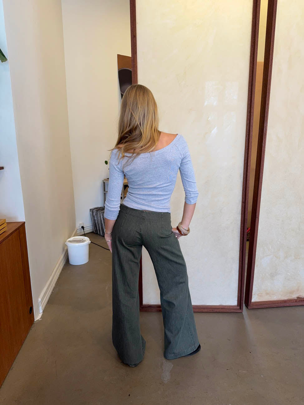 Sussa pants with details - Khaki
