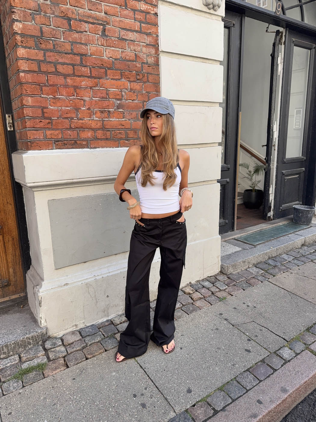 Brunina pants with details – Black