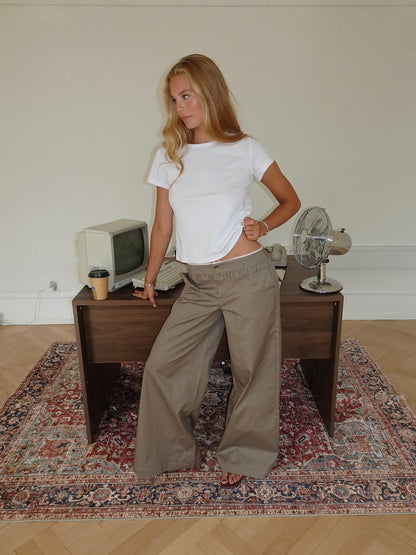 Asta trousers with details – Beige