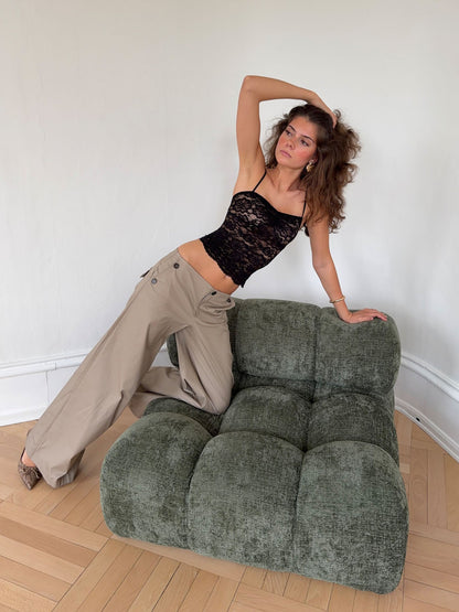 Maxim pants with buttons - Beige