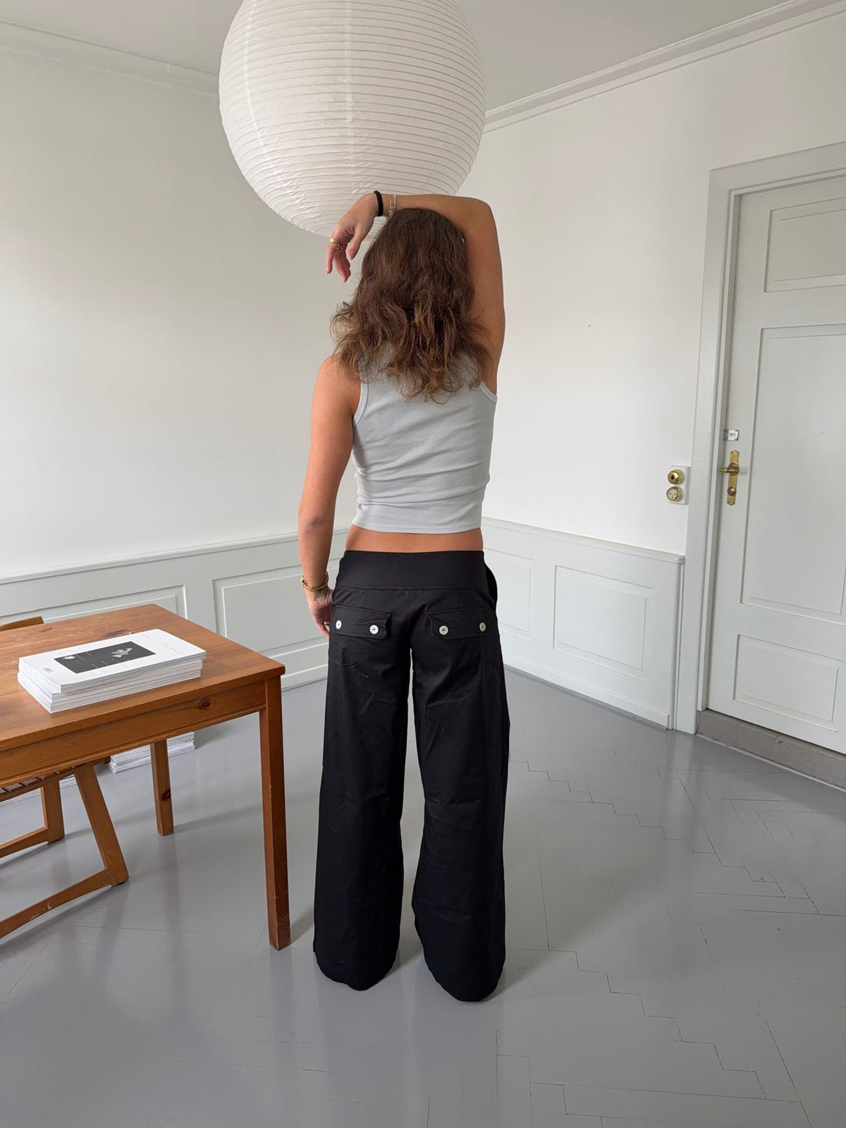 Maxim pants with buttons - Black