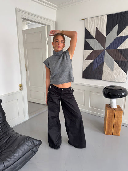 Maxim pants with buttons - Black
