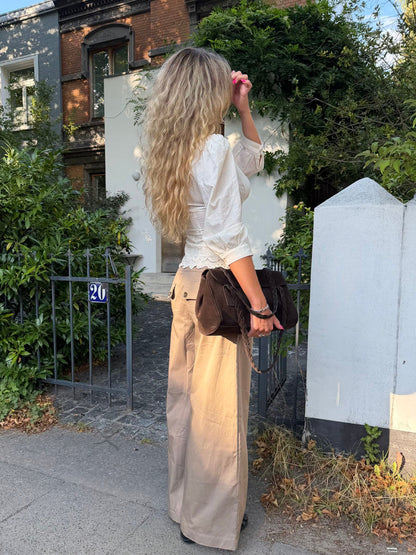 Maxim pants with buttons - Beige