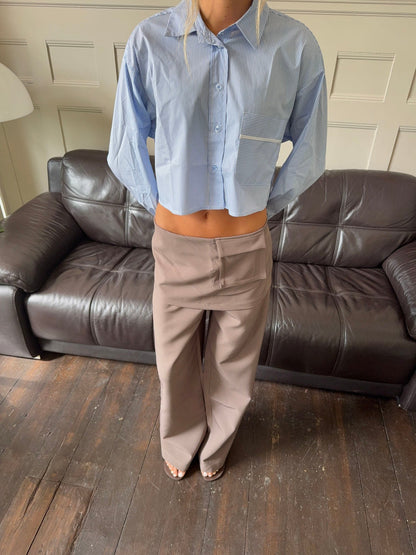 Thealine pants with skirt – Taupe