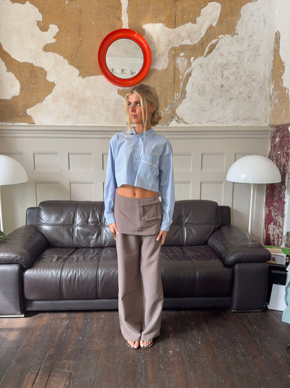 Thealine pants with skirt – Taupe