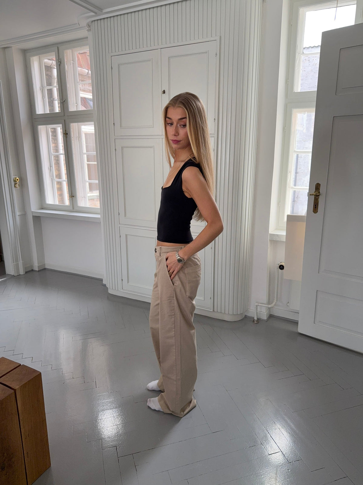 Ama canvas pants - Beige