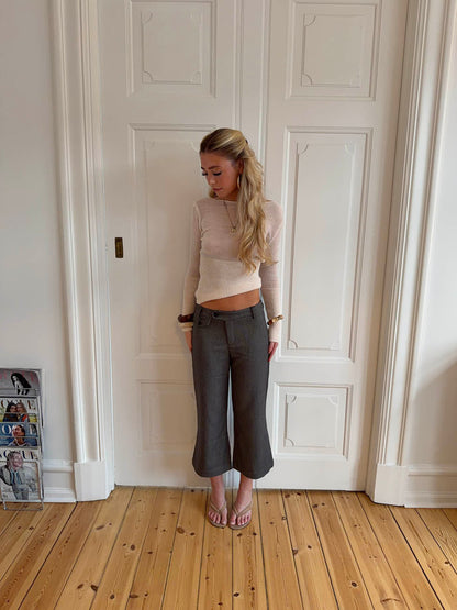Taratina 3/4 pants with details – Grey