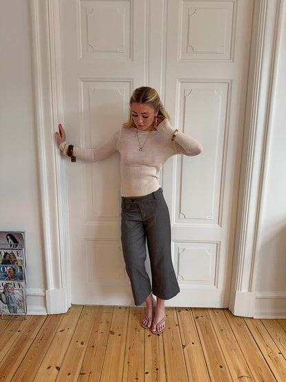 Taratina 3/4 pants with details – Grey