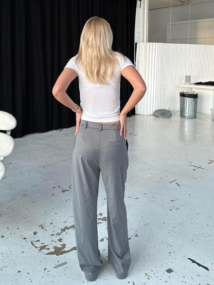 Lisette oversized suit pants - Grey