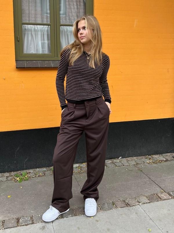 Lisette oversized suit pants - Brown