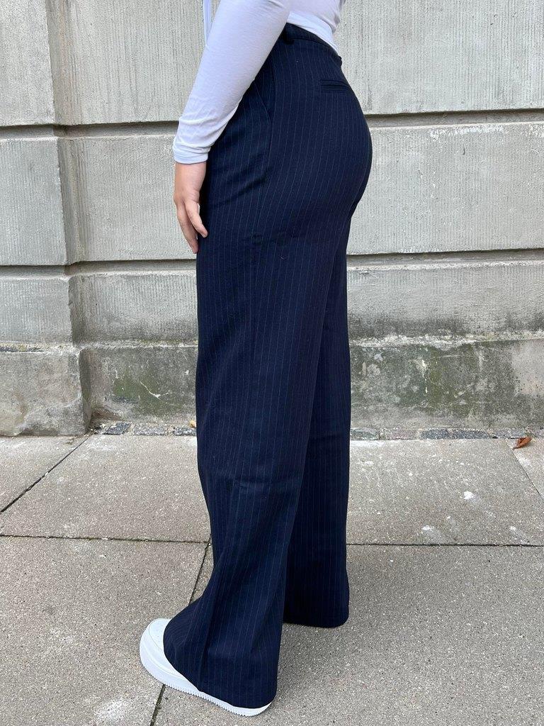 Amalia striped pants - navy