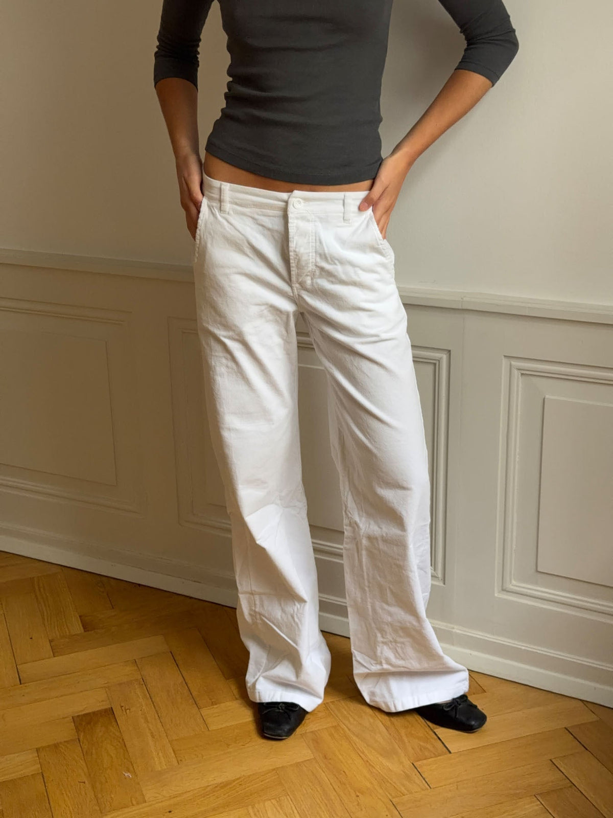 Didde corduroy pants - White
