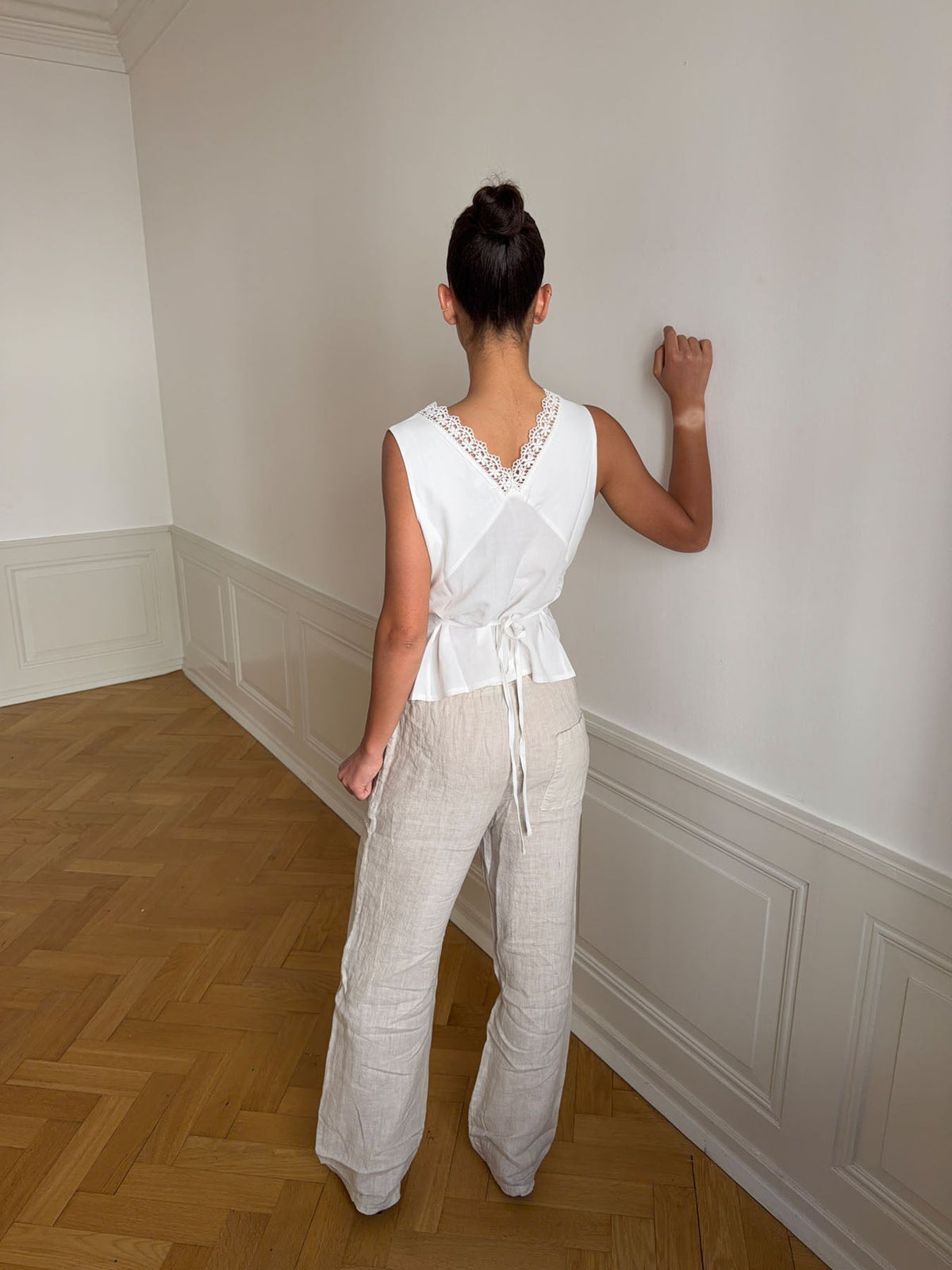 Signe linen pants - beige