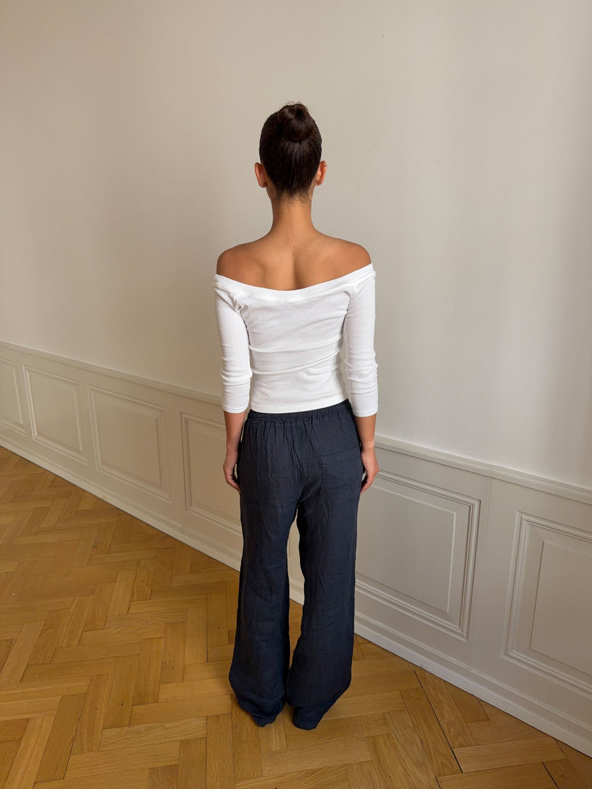 Signe linen pants - Blue