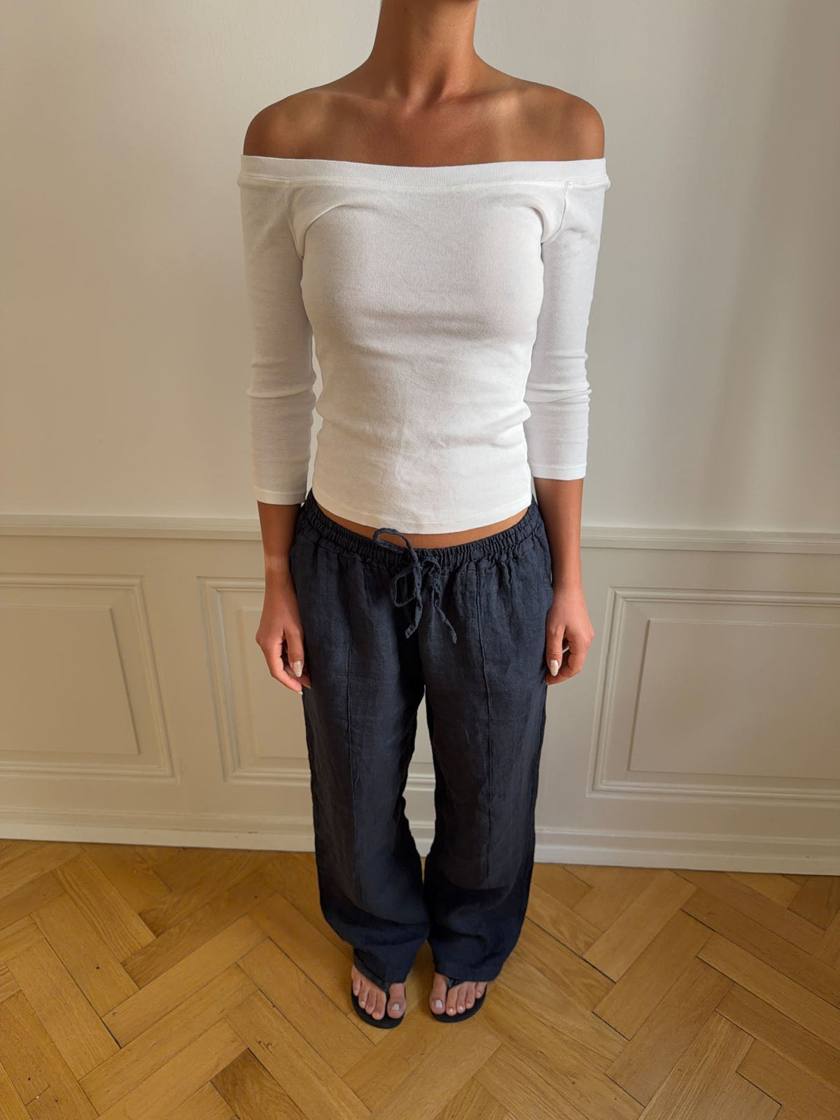 Signe linen pants - Blue