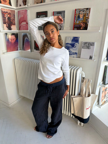 Angel linen pants - navy