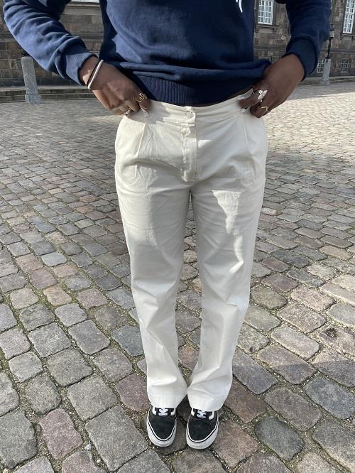 Viva canvas trousers – off white
