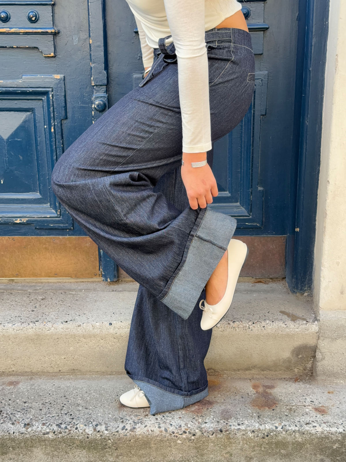 Idana pants with details - Blue