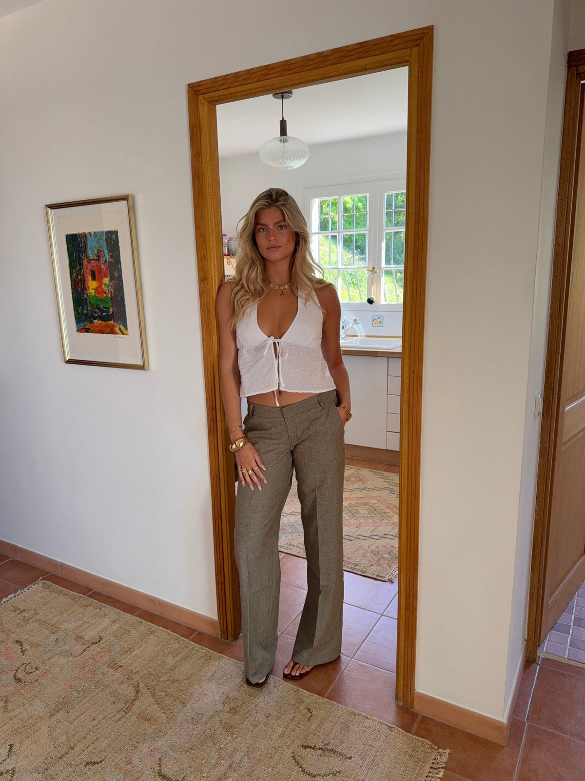 Isotta suit pants – Khaki