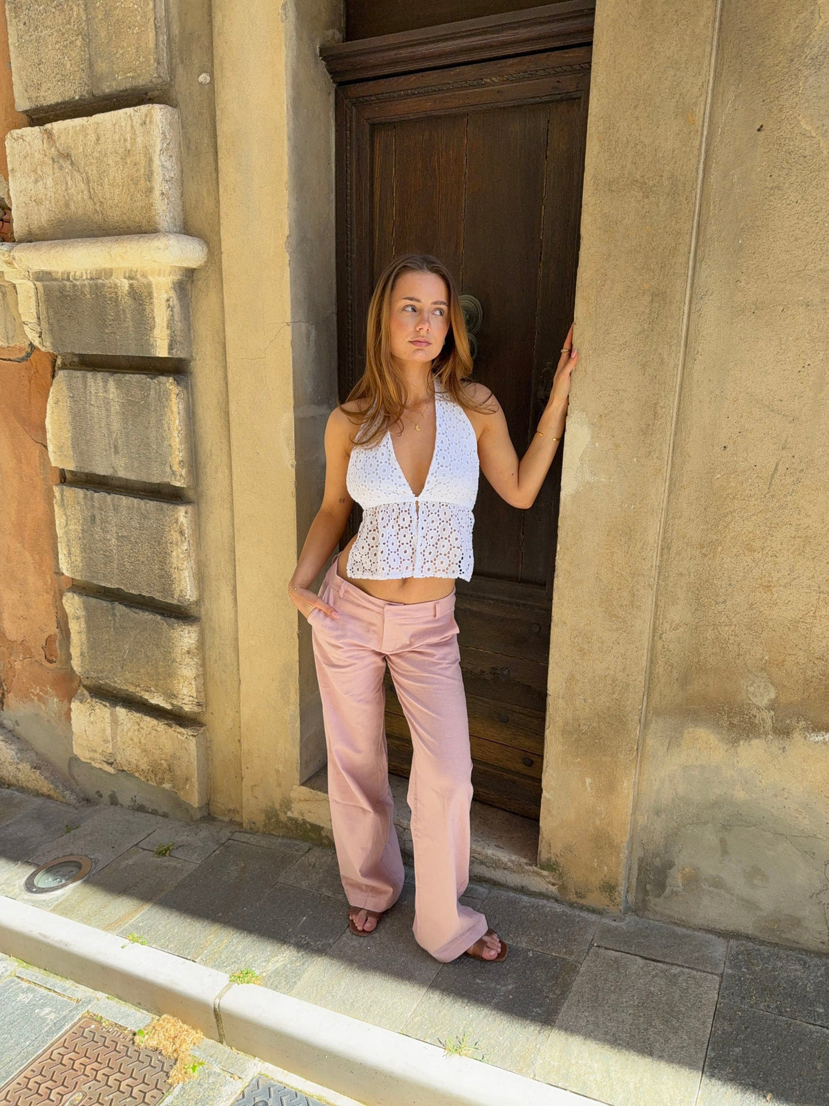 Isotta suit pants – Pink