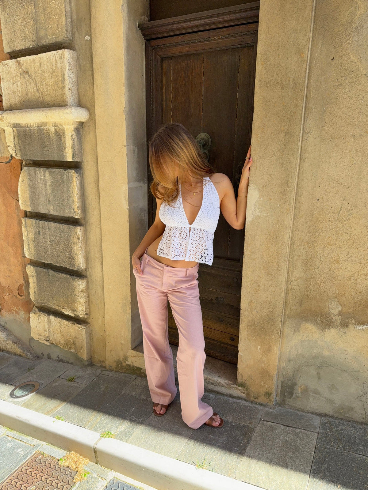 Isotta suit pants – Pink