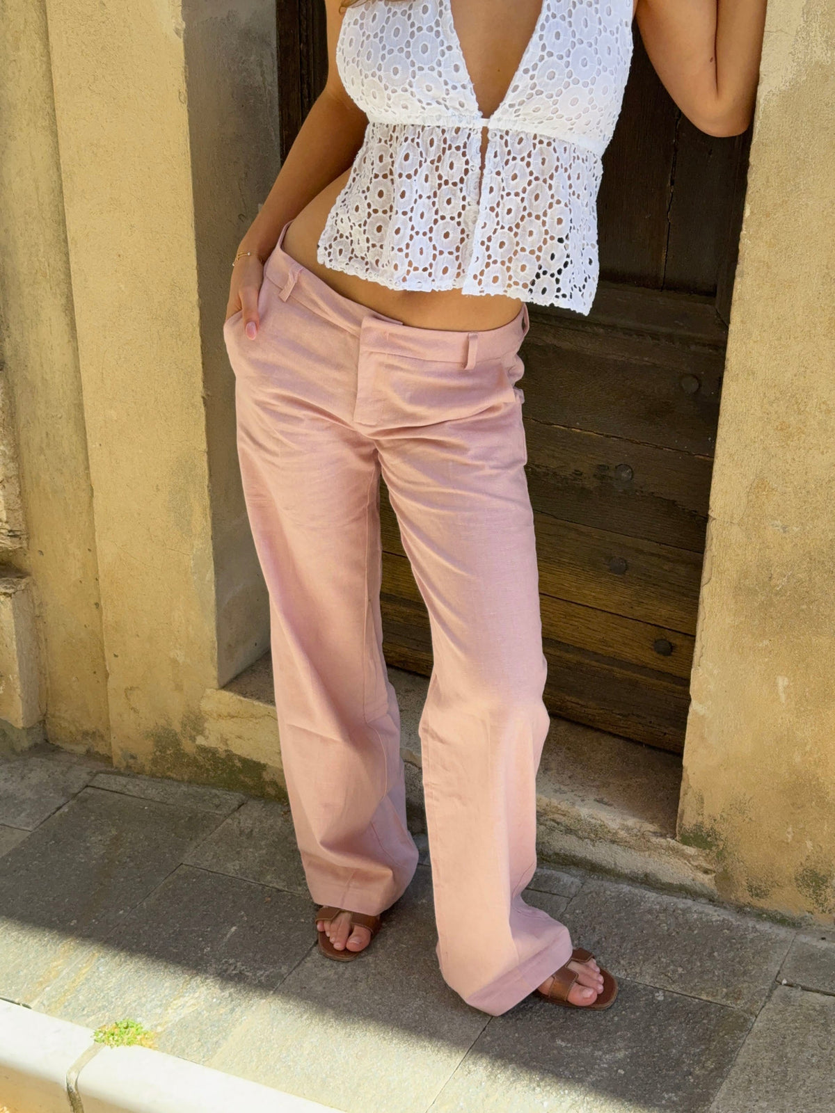 Isotta suit pants – Pink