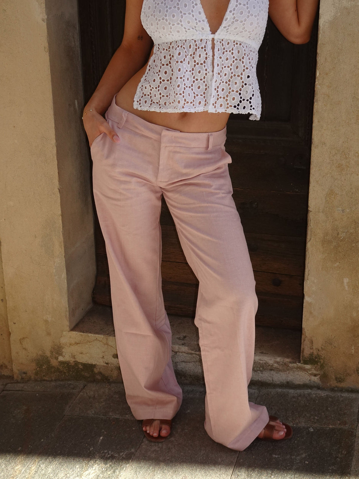 Isotta suit pants – Pink