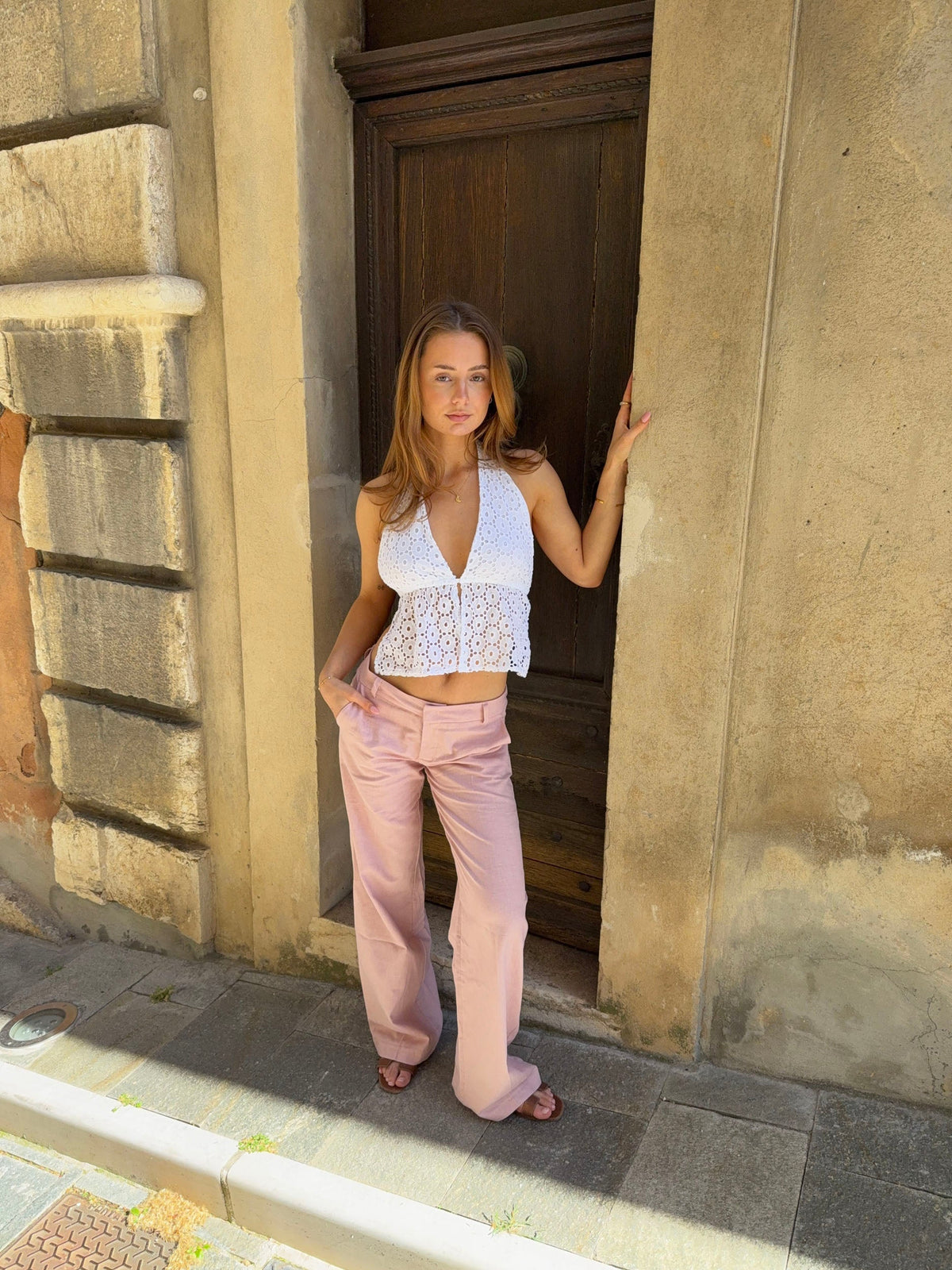 Isotta suit pants – Pink