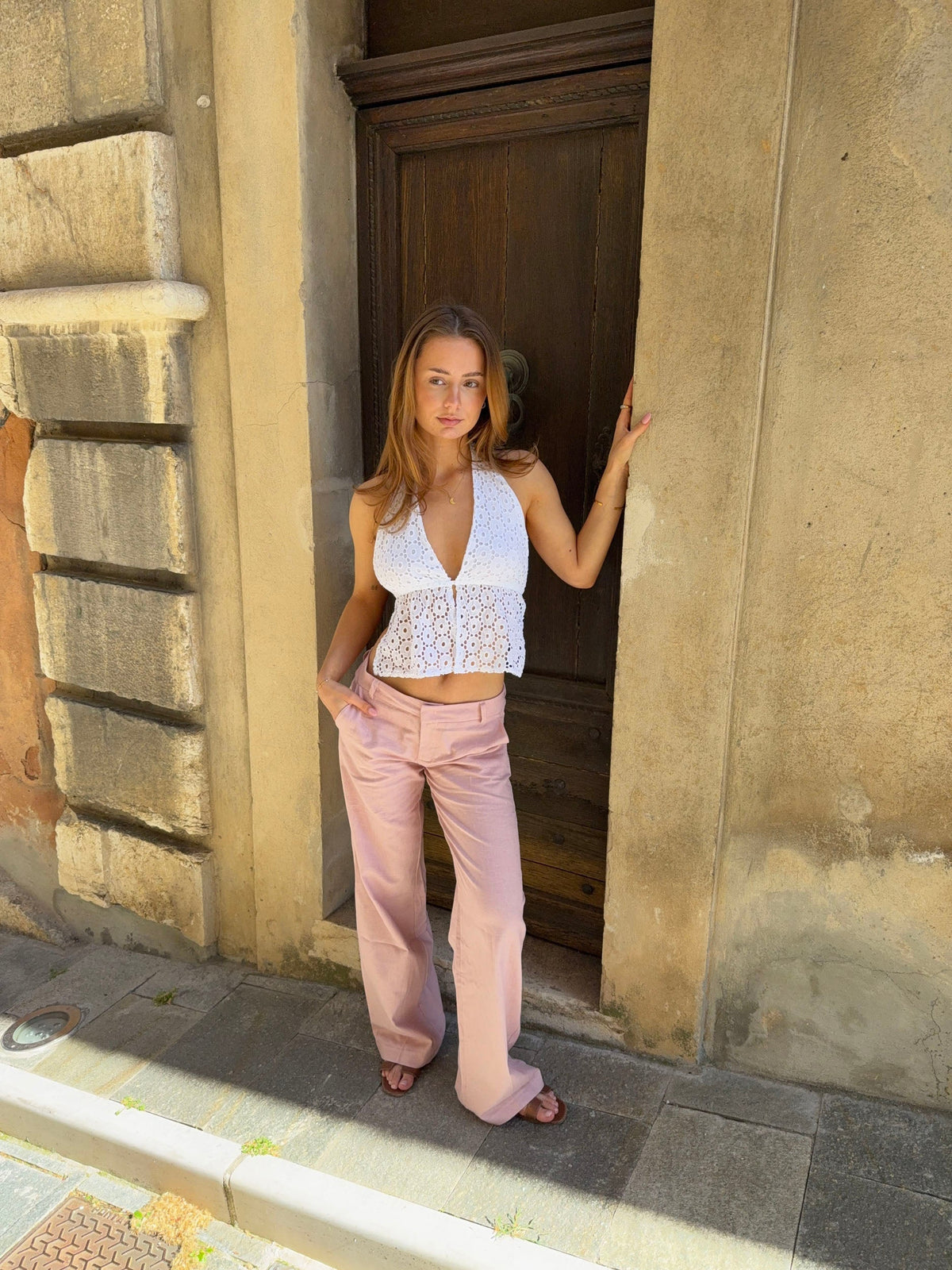 Isotta suit pants – Pink