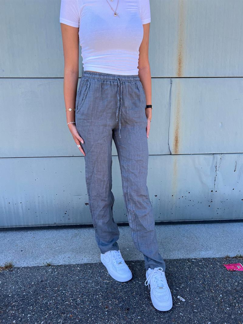 Aino linen pants - light grey