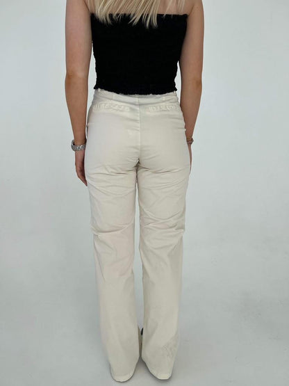 Camille canvas pants - Off white