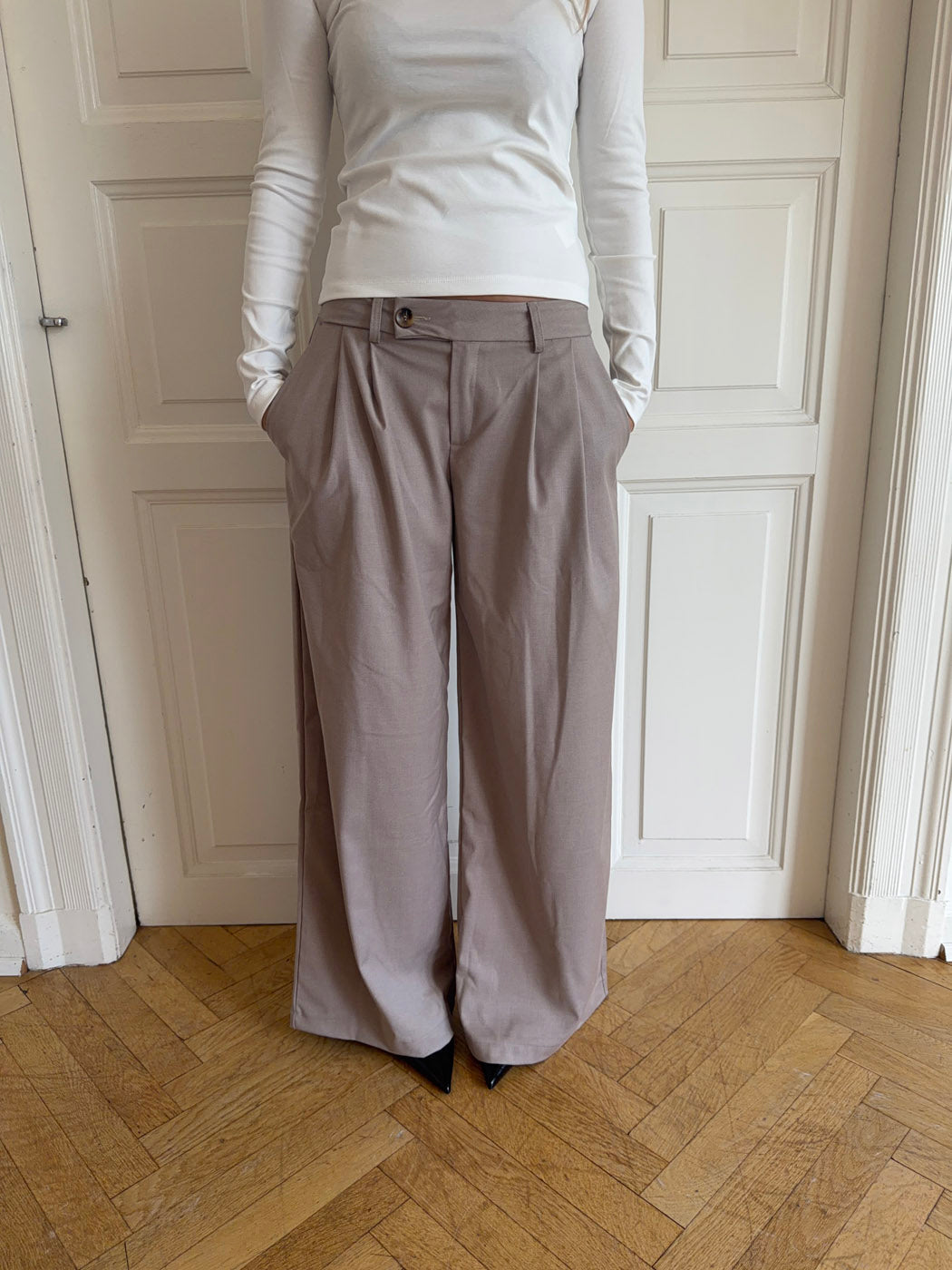Camilla oversized suit pants - Beige