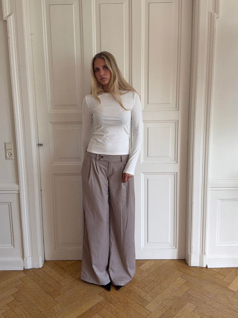 Camilla oversized suit pants - Beige