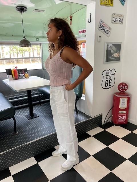 Rebecca linen pants - off white