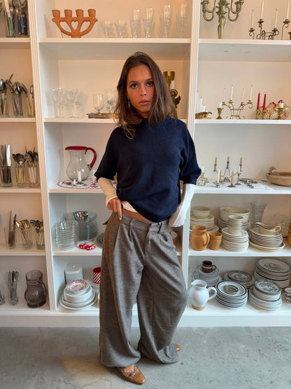 Finnja suit pants with straight legs - Grey