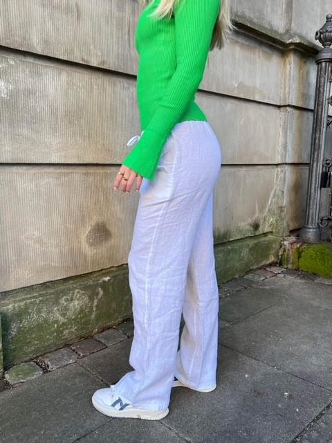 Signe linen pants - white