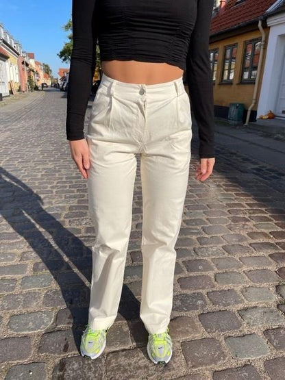 Viva canvas trousers – off white